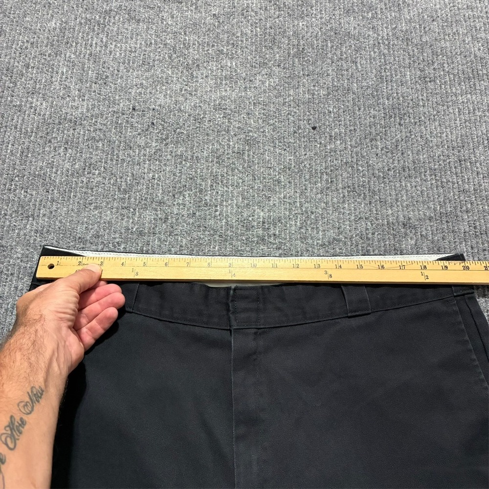 Dickies 874 Original Fit Mens Pants Size 42x34 Black‎ Flat Front High Rise - Picture 4 of 11